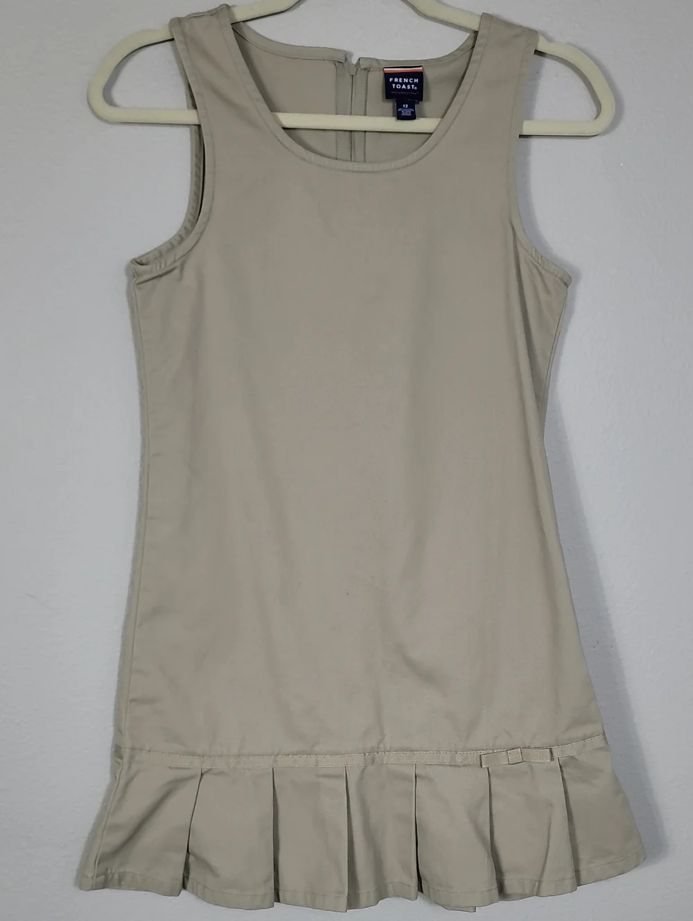 French Toast Girls School Uniform Dresses Set of 2 Size 12 Navy Khaki Kids